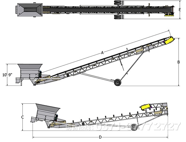 TD75型皮帶機原理圖