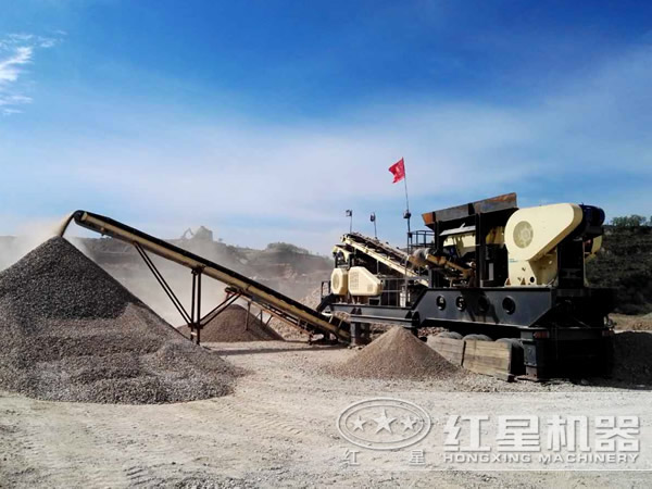 移動破碎站施工操作現(xiàn)場