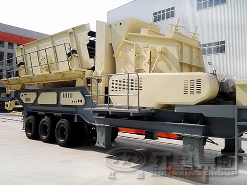 輪胎移動(dòng)反擊式破碎站