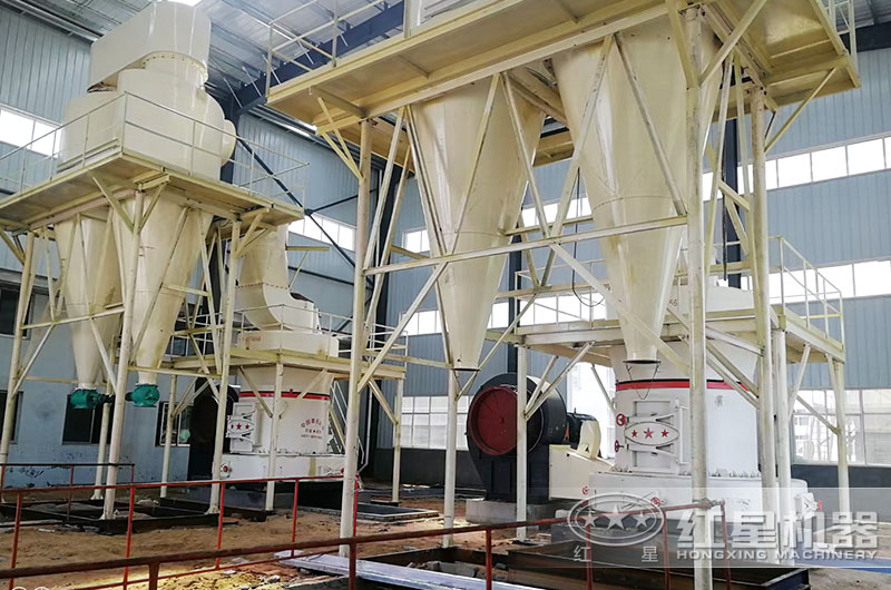 紅星雷蒙磨生產(chǎn)現(xiàn)場，深受用戶喜愛