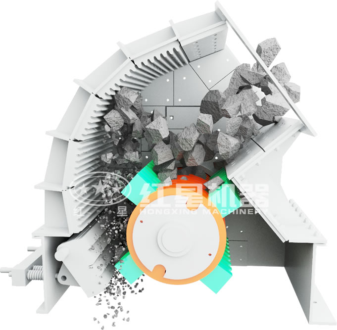 PCZ重錘式式破碎機原理圖 PCZ重錘式式破碎機原理圖
