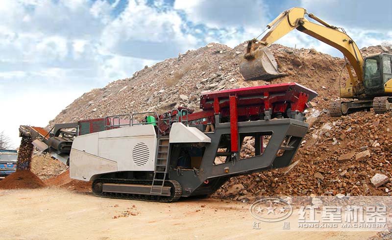 可流動(dòng)破碎機(jī)現(xiàn)場(chǎng)工作圖 可流動(dòng)破碎機(jī)現(xiàn)場(chǎng)工作圖