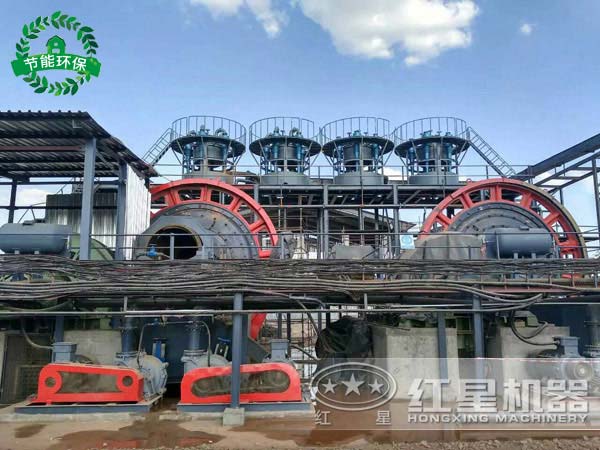 500噸大型球磨機(jī)工作現(xiàn)場(chǎng)，環(huán)保性能佳