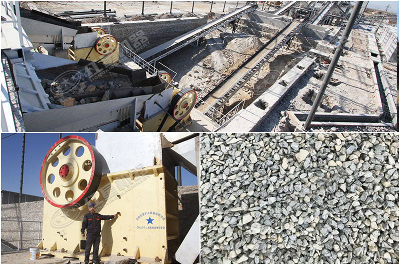 修建鐵路時(shí)用的石子以及石子加工現(xiàn)場 修建鐵路時(shí)用的石子以及石子加工現(xiàn)場